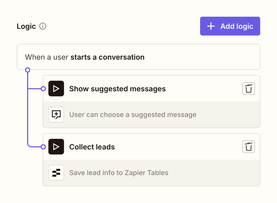 Zapier
				query builder ui component