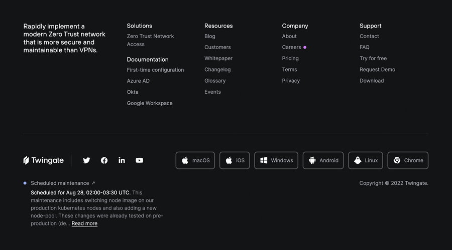 Twingate
				footer ui component