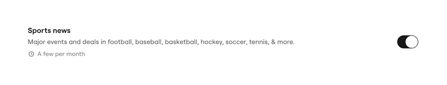 SeatGeek
				toggle/switch ui component