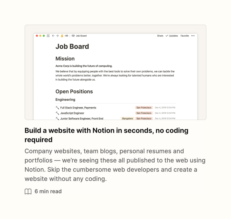 Notion
				card ui component
