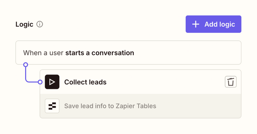 Zapier
				query builder ui component
