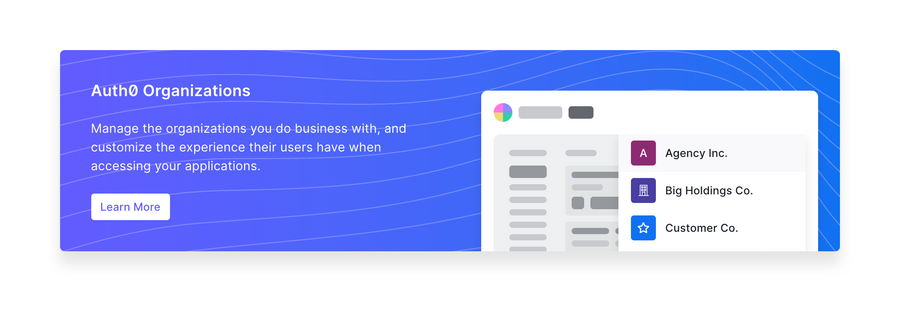 Auth0
				message ui component
