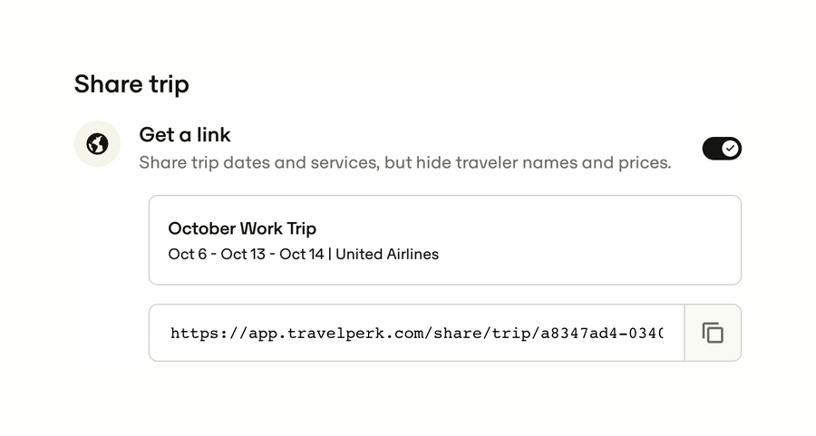 Travelperk
			sharing ui component