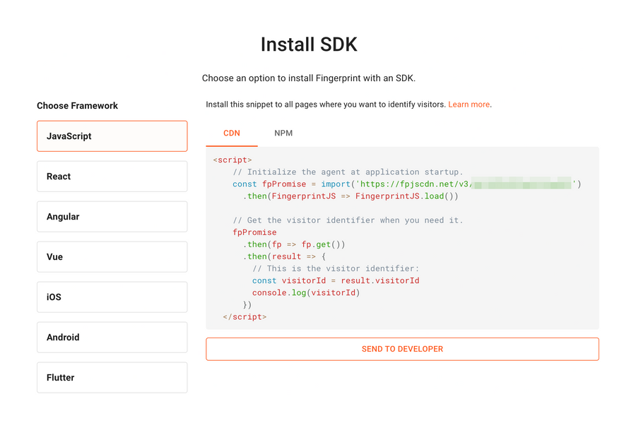 Fingerprint
				code block ui component
