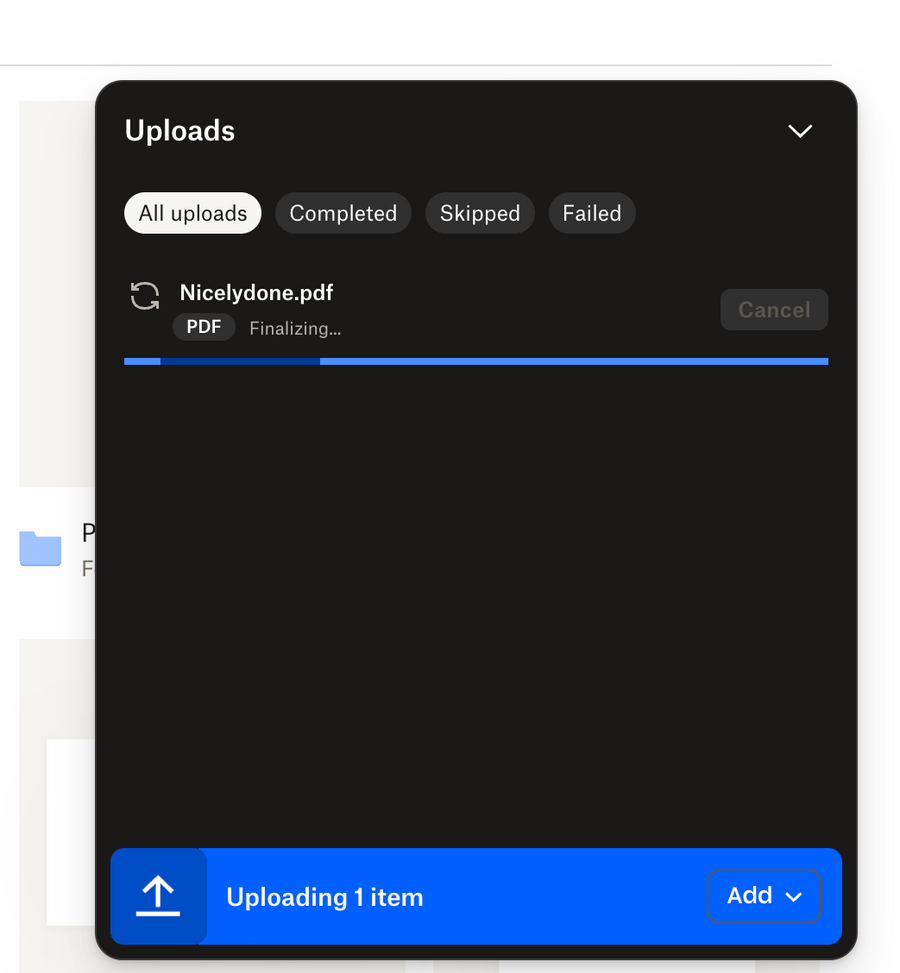 Dropbox
				file upload input ui component