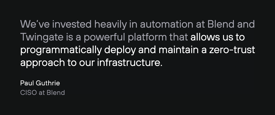 Twingate
				testimonial ui component
