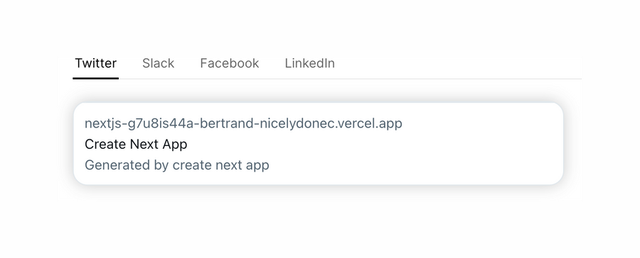 Vercel
				tabs ui component