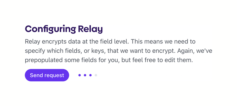 Evervault
				progress indicator ui component