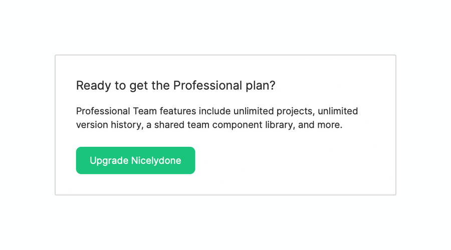 Figma
				upgrade your plan ui component