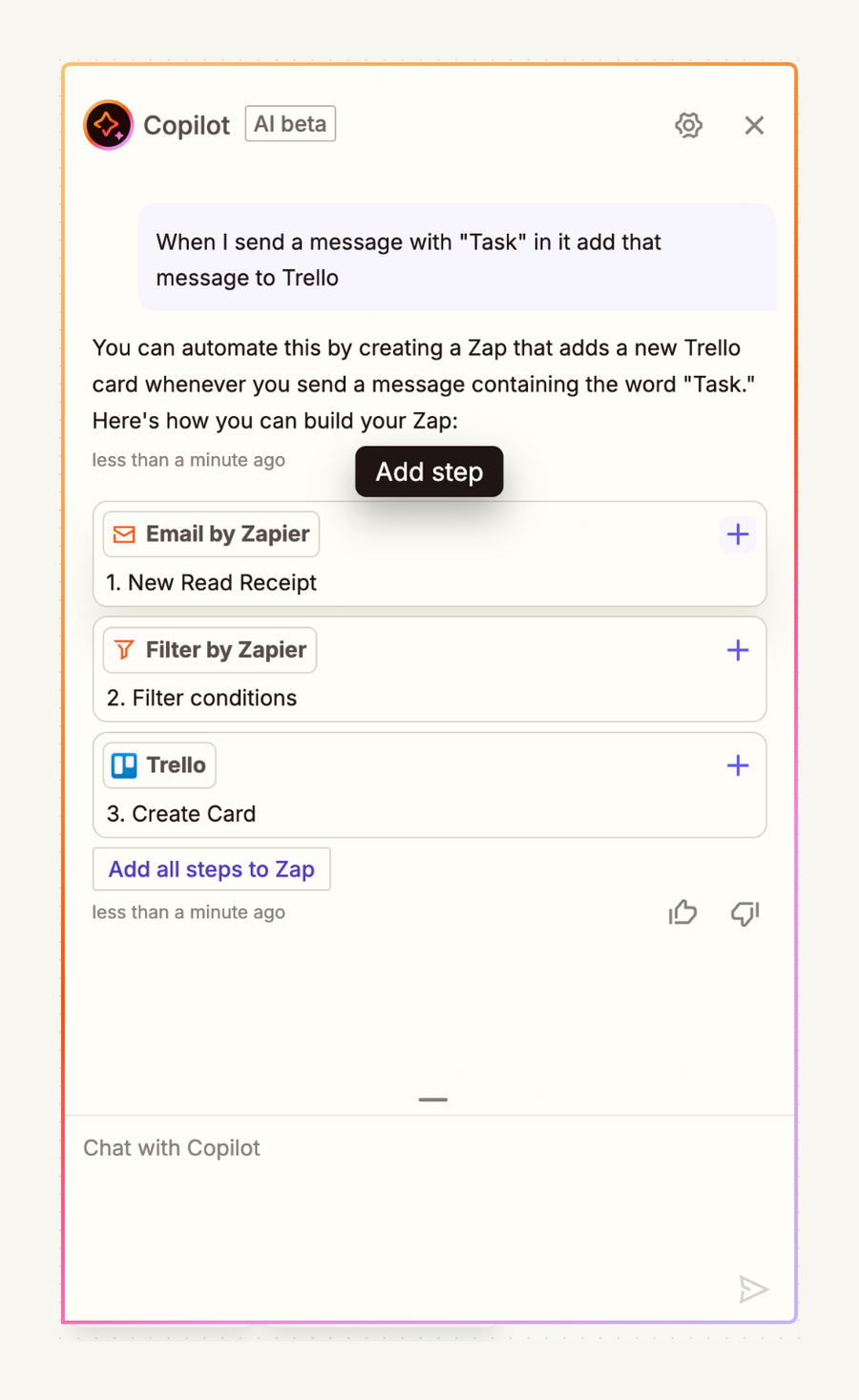 Zapier
				artificial intelligence ui component