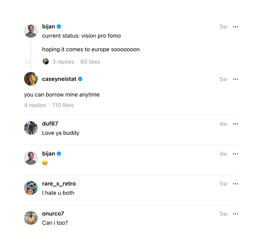 Threads
				timeline & history ui component