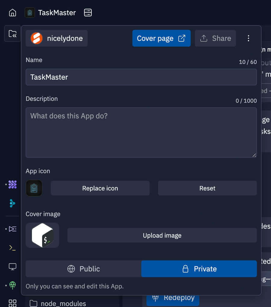 Replit
				dropdown menu ui component