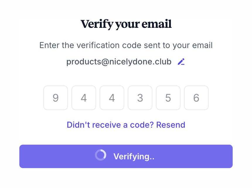 Gumlet
				input code ui component