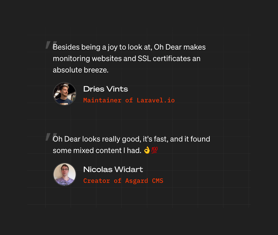 Oh Dear
				testimonial ui component
