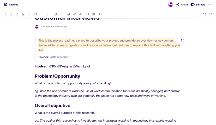 Dovetail
				rich text editor ui component