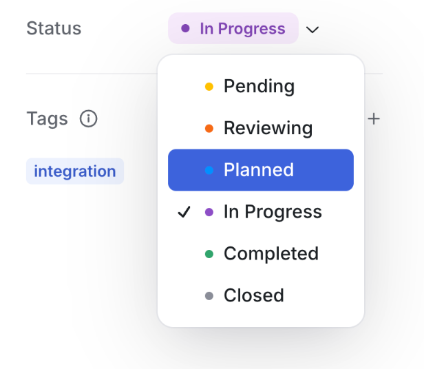 UserJot
			menu task management ui component