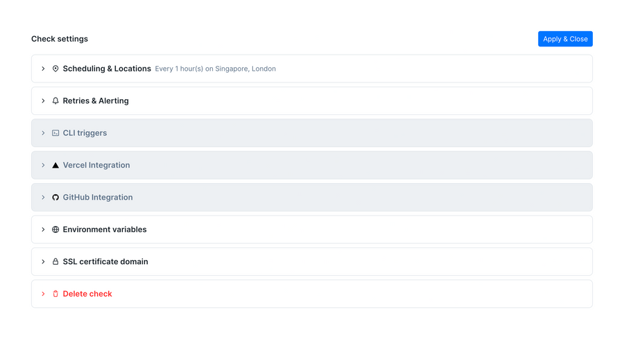 Checkly
				toggle/switch ui component