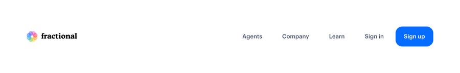 Fractional
				header ui component