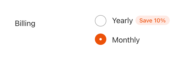 Readymag
			payment options radio group ui component