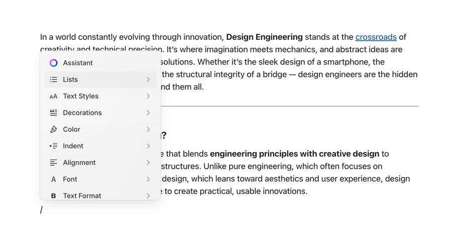 Craft
				rich text editor ui component