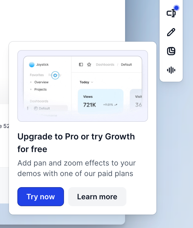 Arcade
				upgrade your plan ui component