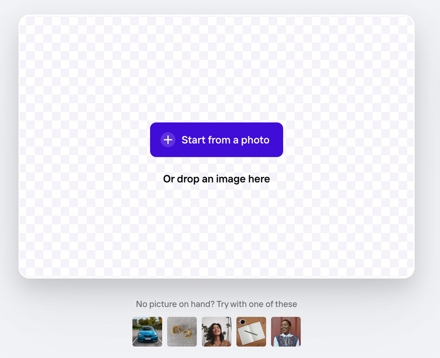 Photoroom
				file upload input ui component