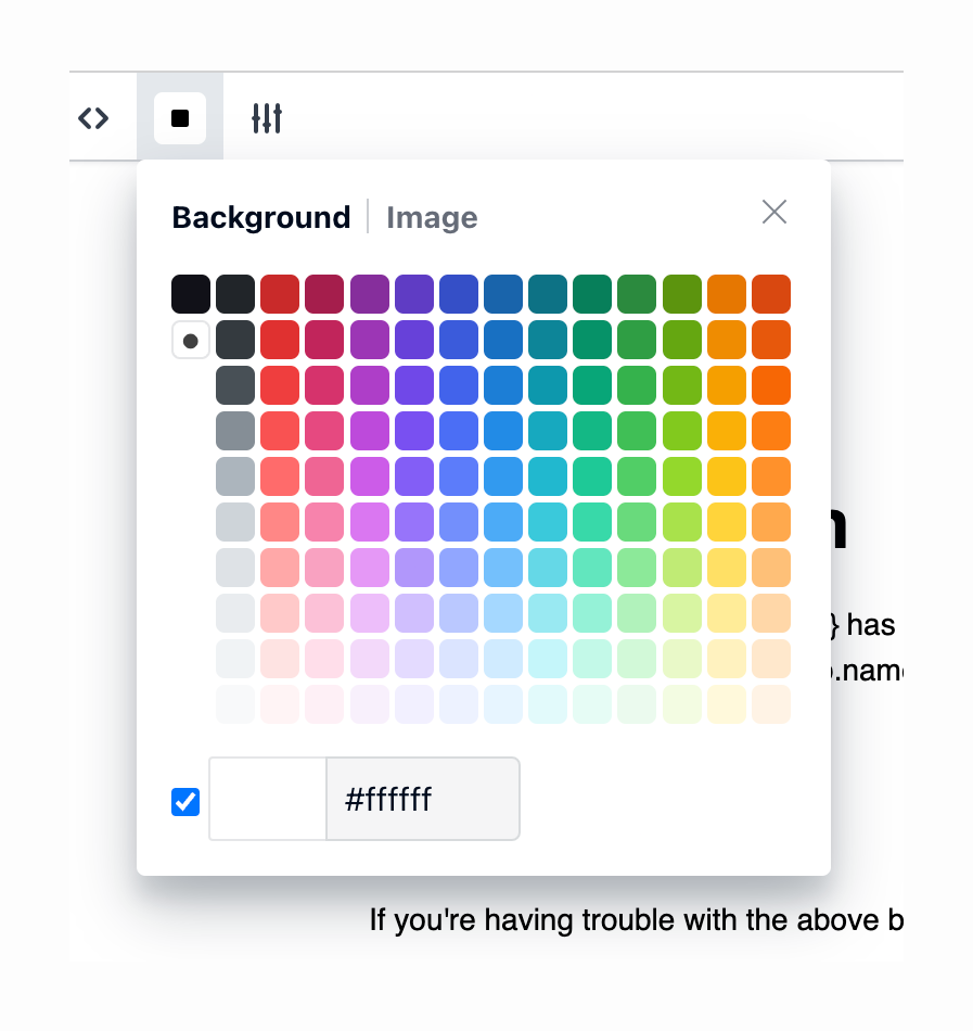 Clerk
				color picker ui component
