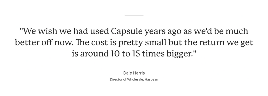 Capsule
				testimonial ui component