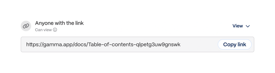 Gamma
			sharing collaboration ui component