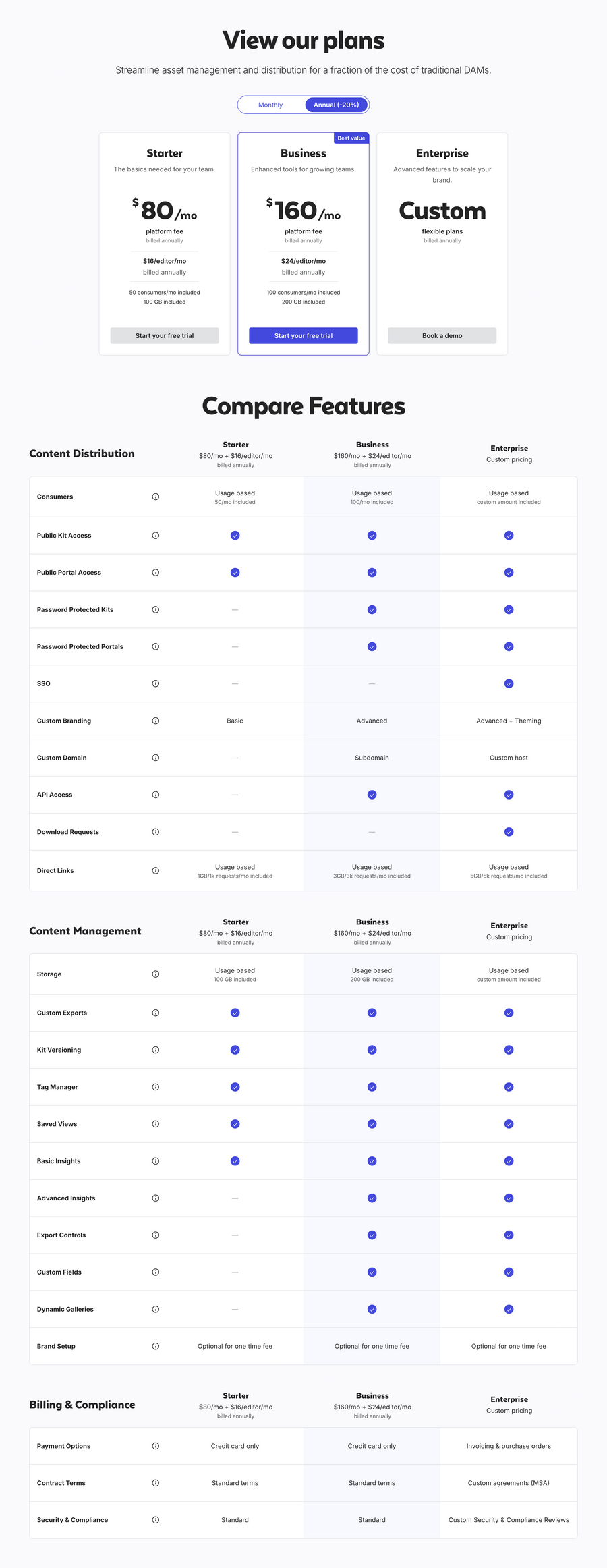 Lingo
				pricing section ui component