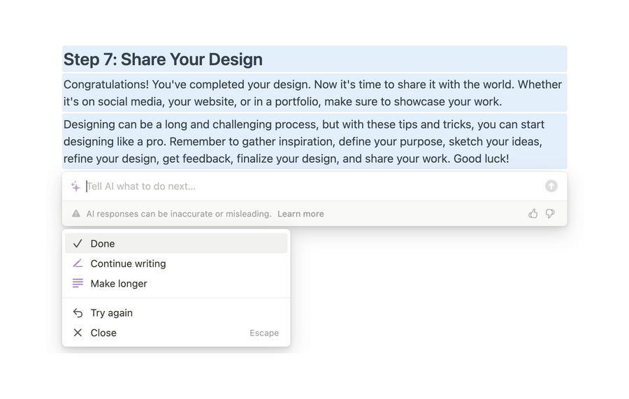 Notion
				artificial intelligence ui component