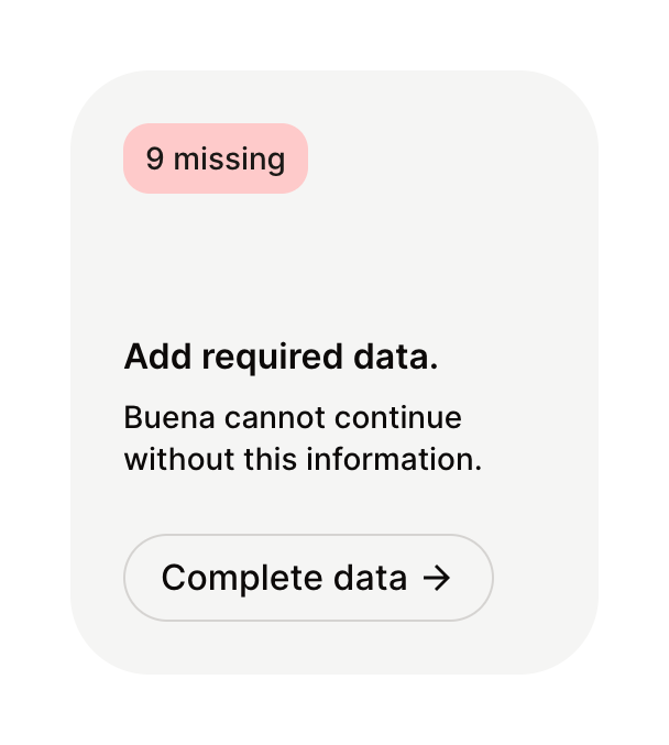Buena
				card ui component