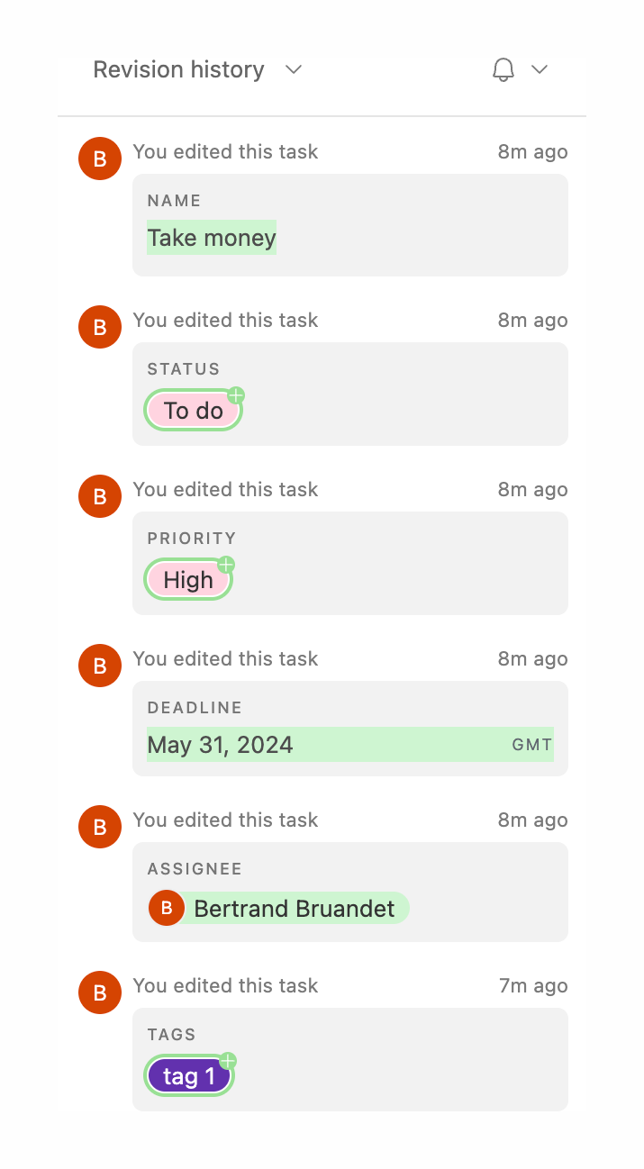Airtable
				timeline & history ui component