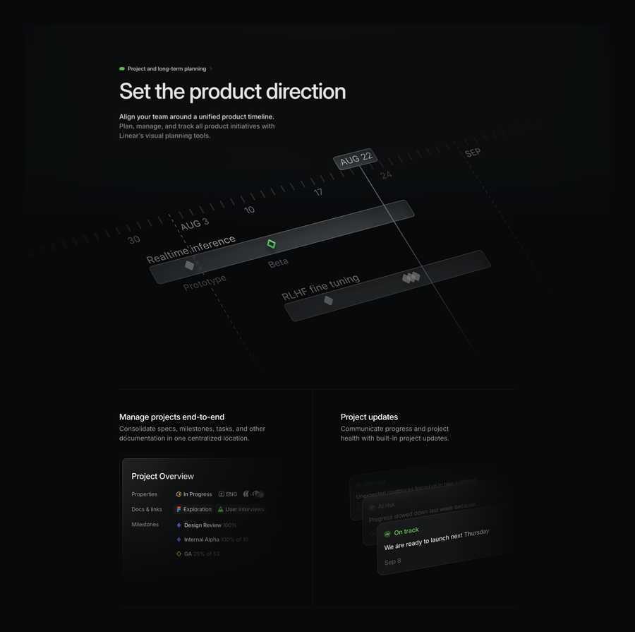 Linear
				bento box ui component