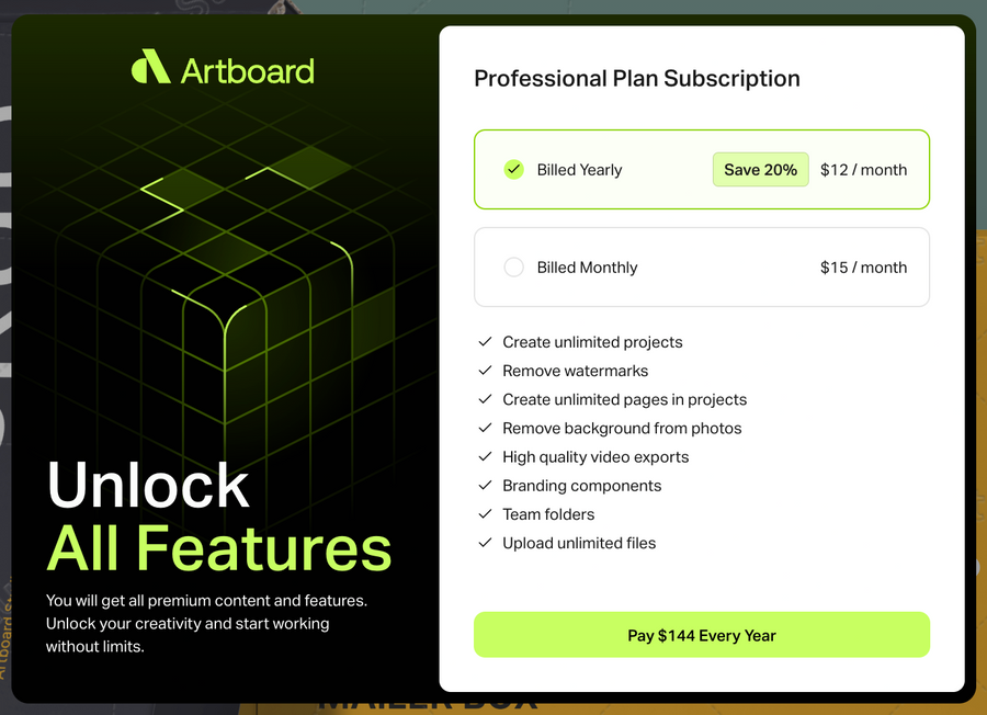 Artboard Studio
				upgrade your plan ui component