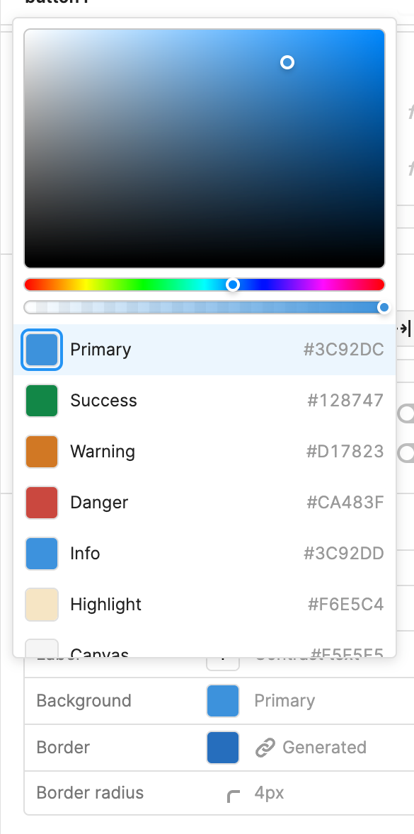 Retool
				color picker ui component
