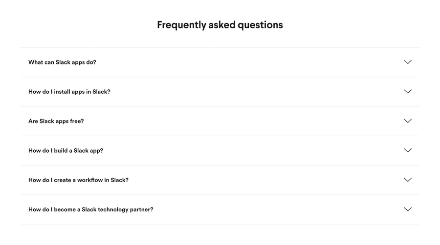 Slack
				faq ui component