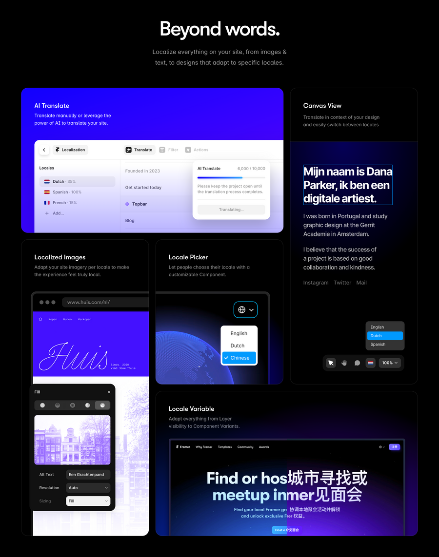 Framer
				bento box ui component