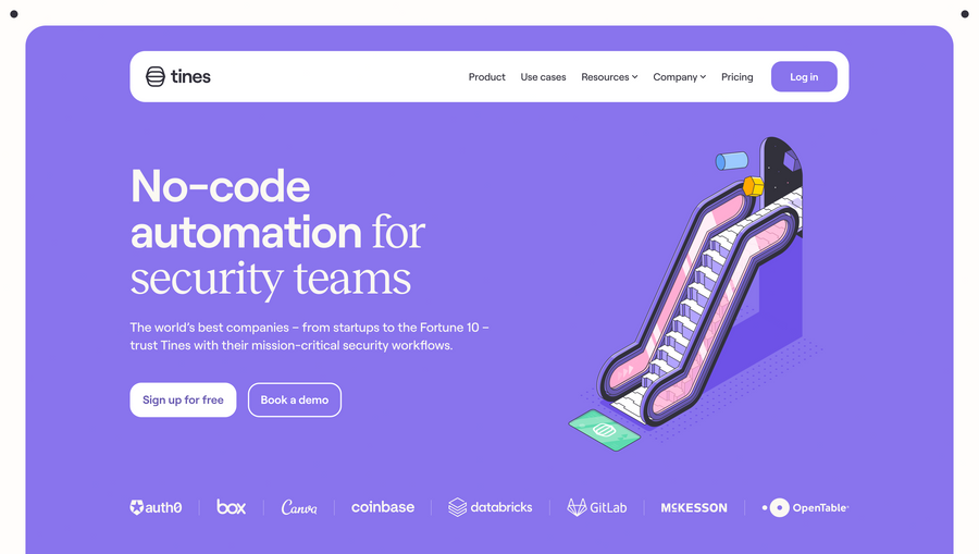 Tines
				hero section ui component