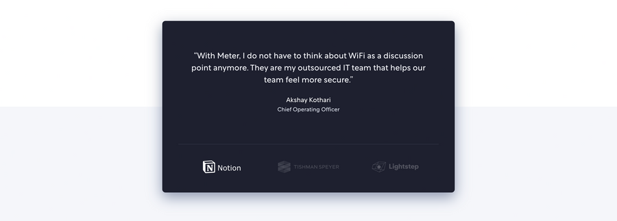 Meter
				social proof ui component
