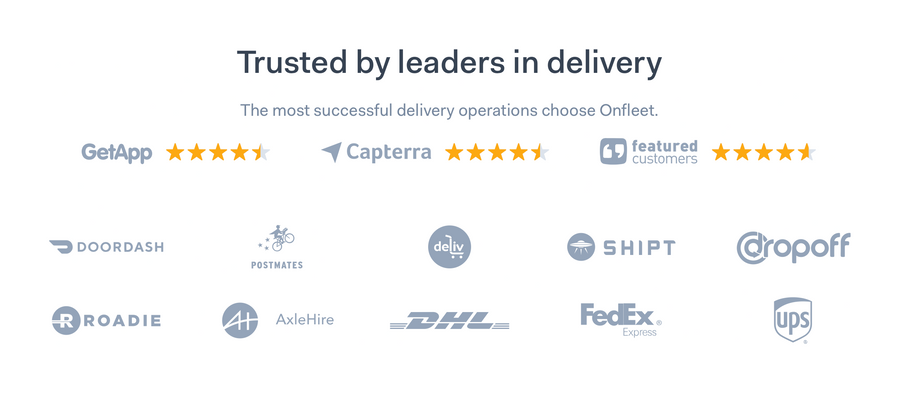 Onfleet
				social proof ui component