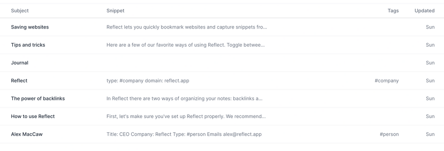 Reflect
				table ui component