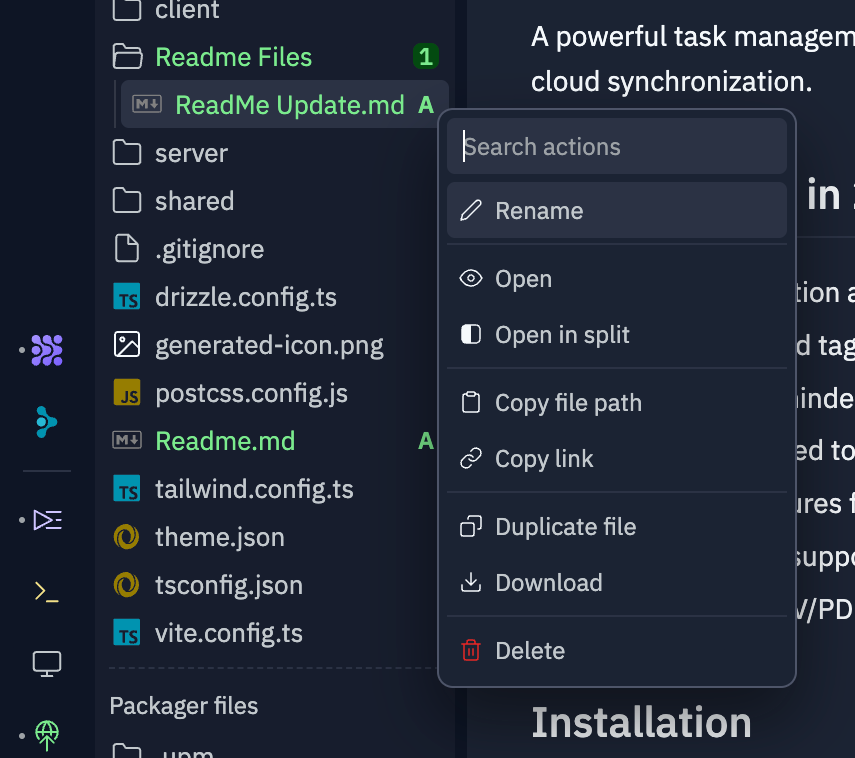 Replit
				dropdown menu ui component