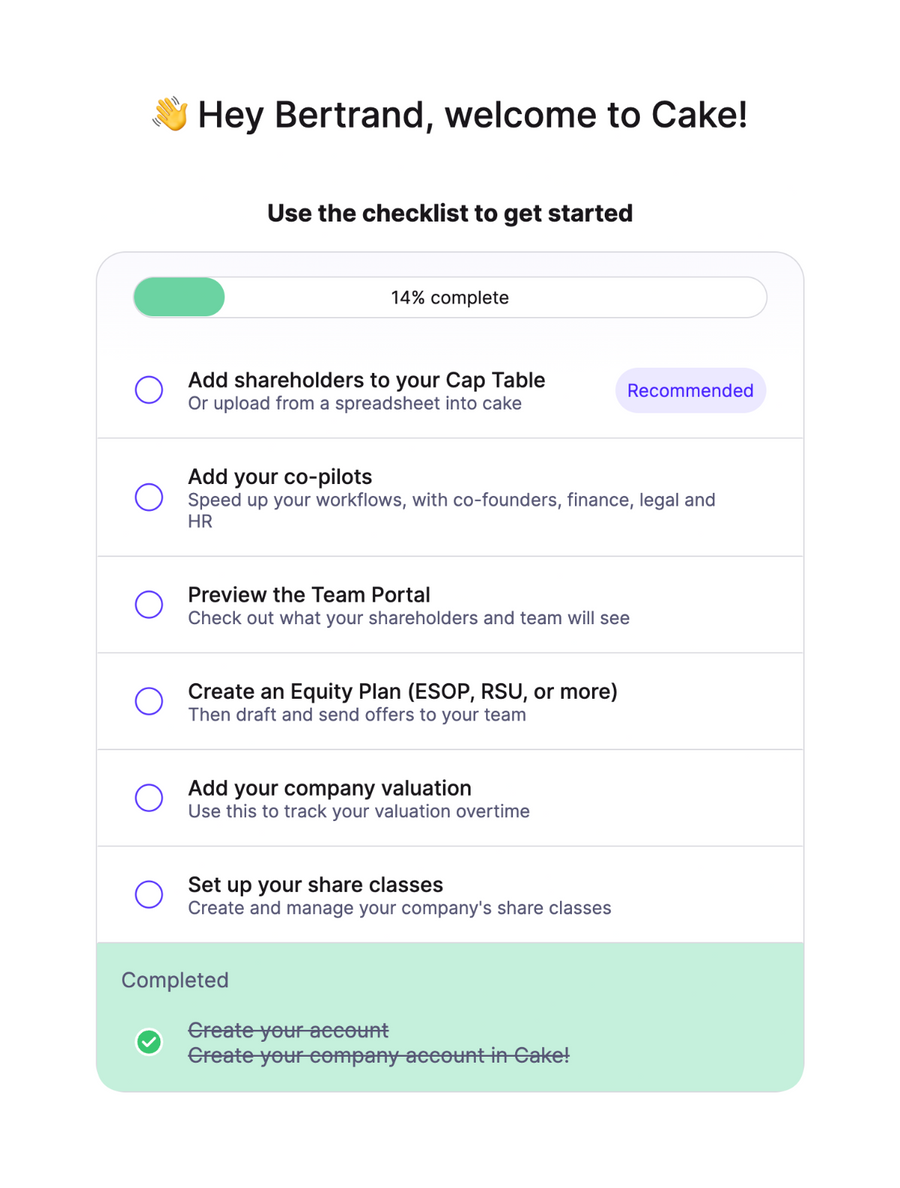 Cake
				progress indicator ui component