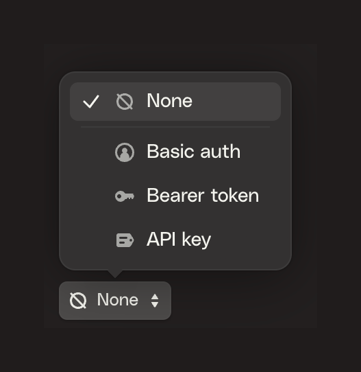 Httpie
				dropdown menu ui component
