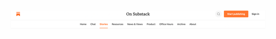 Substack
				header ui component