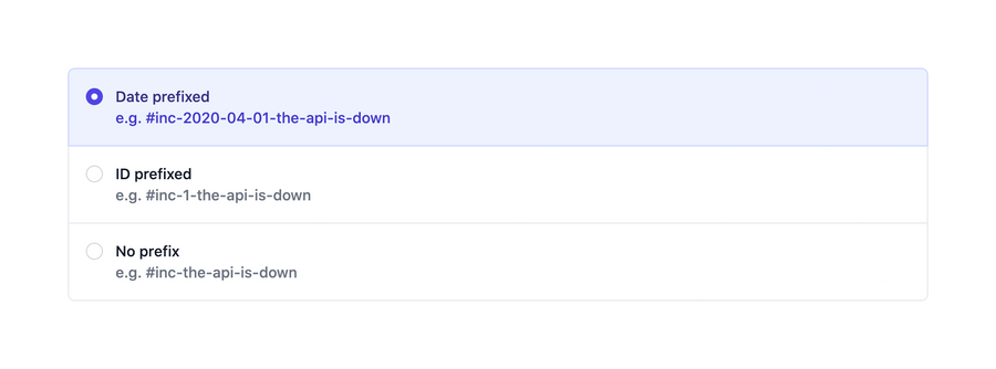 Incident
				checkbox & radio ui component
