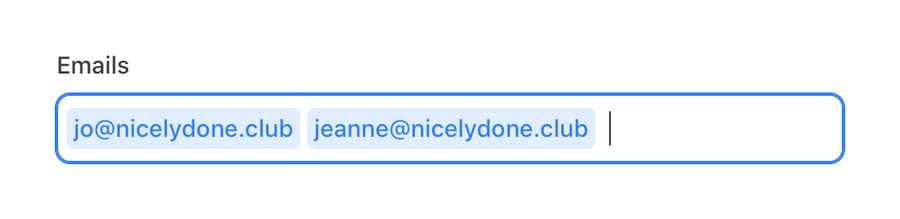 Front
				input tag ui component