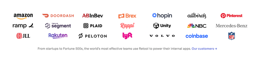 Retool
				social proof ui component