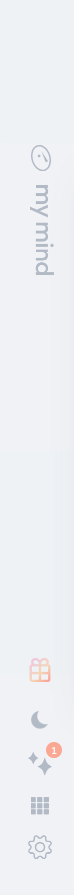 Mymind
				vertical navigation ui component